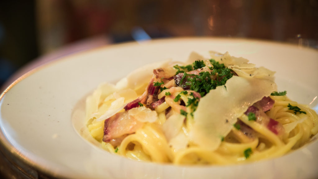 plat de pates carbonara